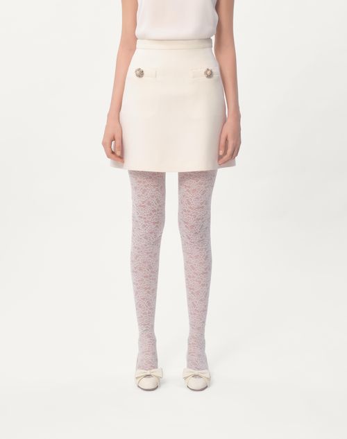 Valentino - Gonna In Crepe Couture - Avorio - Donna - Gonne