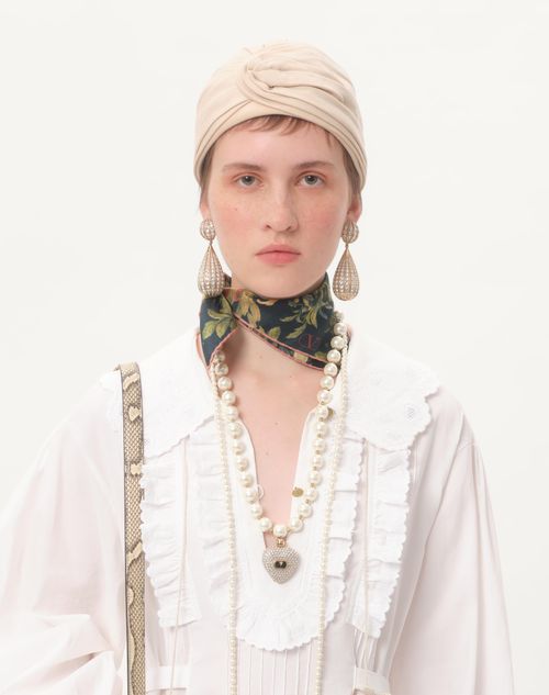 Valentino - Embroidered Cotton And Linen Dress - White - Woman - Dresses