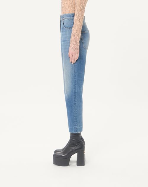 Valentino - Denim Pants - Denim - Woman - Denim