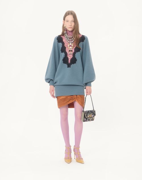 Valentino - Cady Satinrock - Bronze - Frau - Röcke