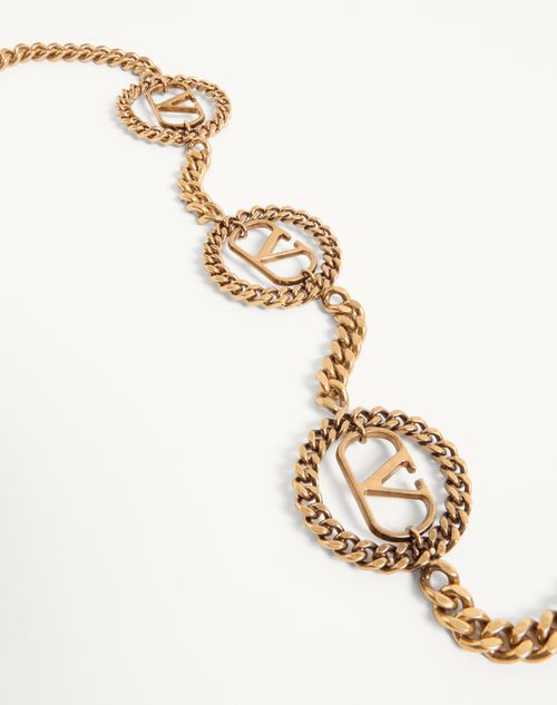 Valentino Garavani - Vlogo Signature Chain Belt - Gold - Woman - Belts
