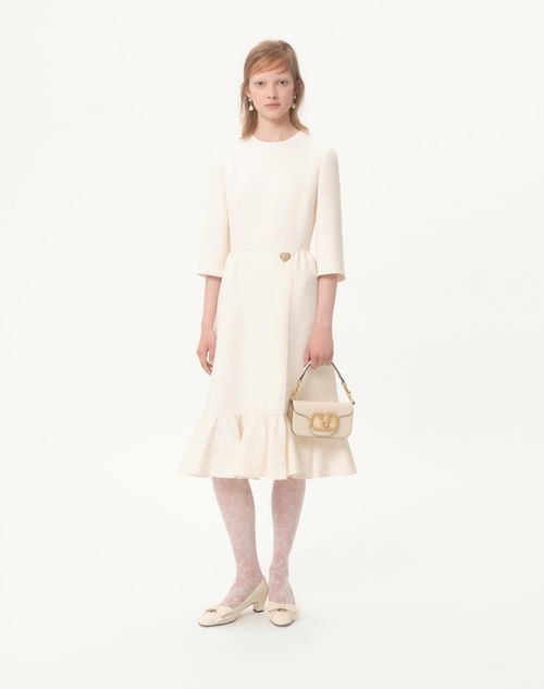 Valentino - Crepe Couture Midi Dress - Ivory - Woman - Dresses