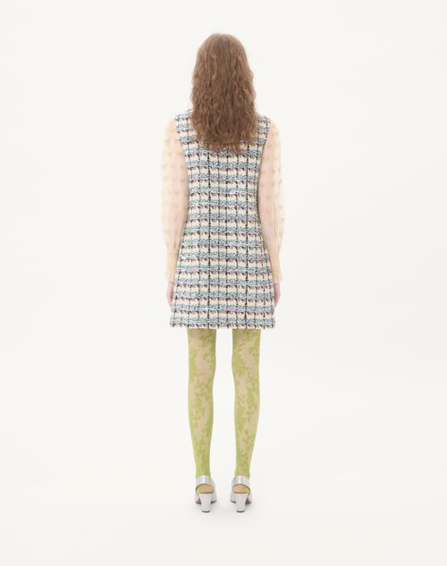 Valentino - Tweed Paillettes Embroidered Short Dress - Multicolor - Woman - Dresses