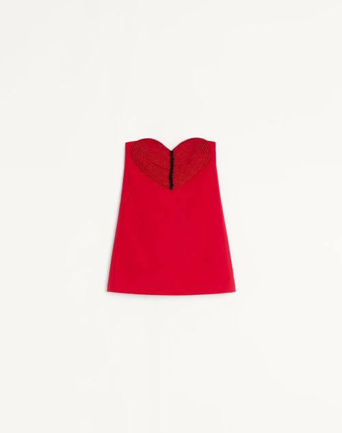 Valentino Embroidered Crepe Couture Short Dress Woman Paris 44