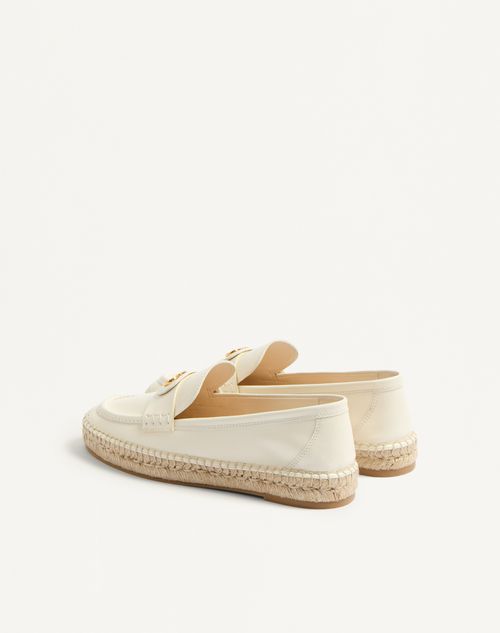 Valentino Garavani - Vlogo Signature Calfskin Loafer 20mm - Ivory/natural - Woman - Loafers & Oxford