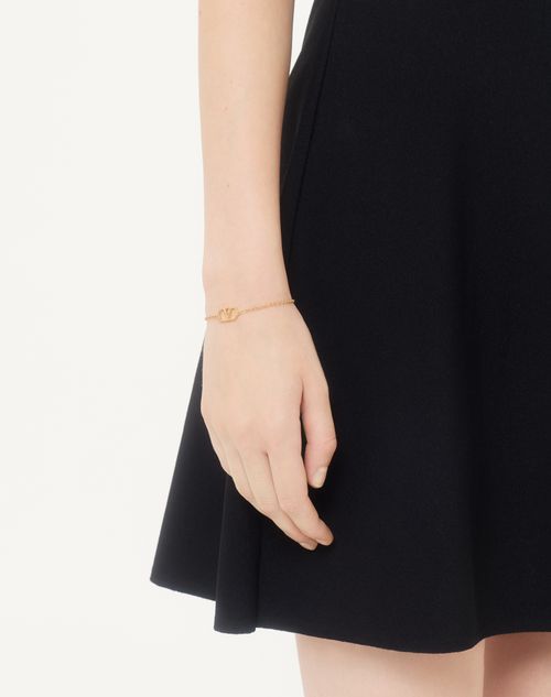 Valentino Garavani - Vlogo Signature Metal Bracelet - Gold - Woman - Jewellery