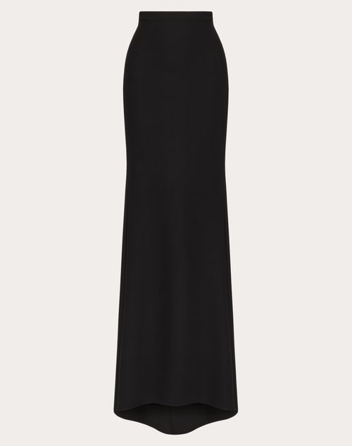 Valentino Cady Couture Long Skirt Woman Black 42 In Black
