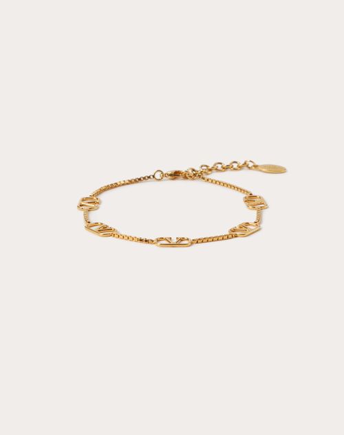 Valentino Garavani Vlogo Signature Metal Anklet Woman Gold Uni
