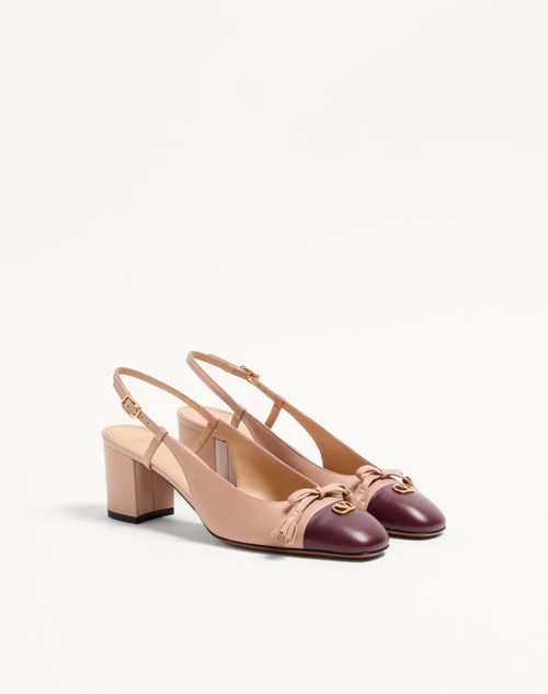 Valentino Garavani - Valet Du Roi Kidskin Slingback Pumps 60mm - Rose Cannelle/garnet - Woman - Pumps