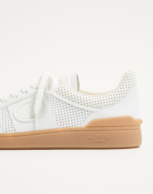 Valentino Garavani - Upvillage Low-top Sneaker In Perforated Nappa Leather - White - Man - Sneakers