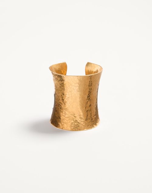 Valentino Garavani - Cuffy Antiqued Metal Bracelet - Antique Brass - Woman - Jewellery