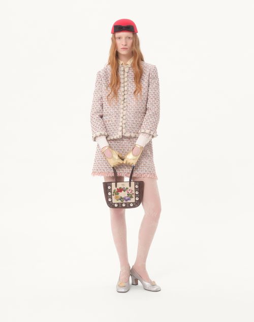 Valentino - Embroidered Ribbon Tweed Jacket - Multicolor - Woman - Jackets And Blazers