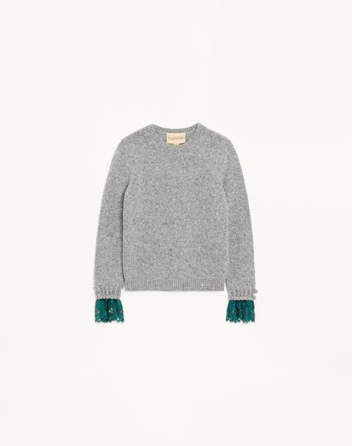 Valentino - Wool And Cashmere Sweater - Grey - Woman - Knitwear