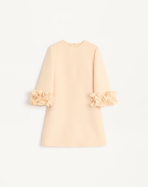 Valentino - Kurzes Crepe Couture Kleid - Birke - Frau - Kleider