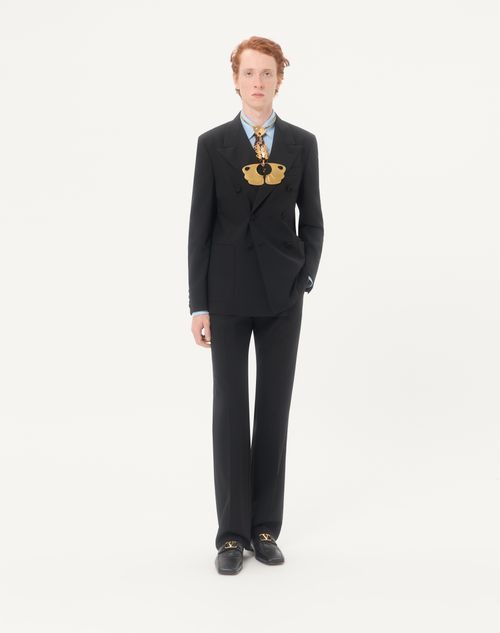 Valentino - Gestreiftes Valentino Seidenhemd - Himmelblau - Mann - Hemden