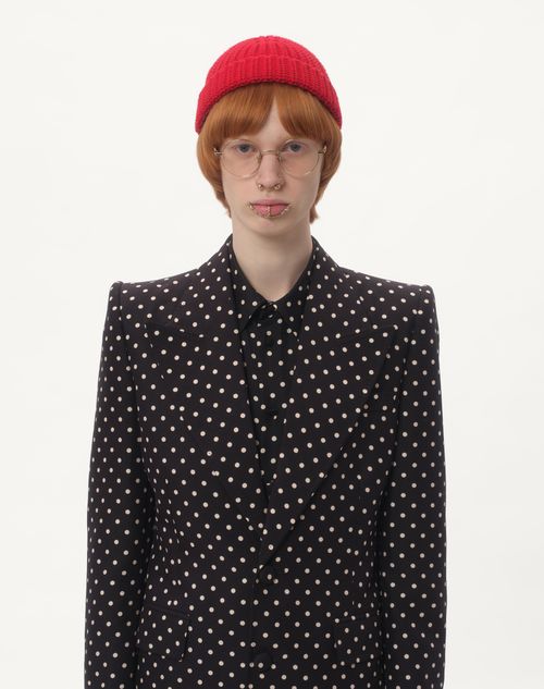 Valentino - Silk Twill Shirt With Plusdepois Print - Black/butter - Man - Shirts