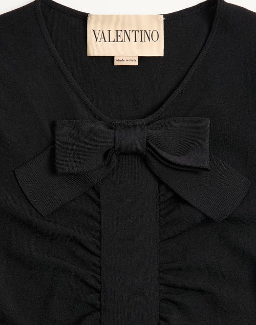 Valentino - Abito In Maglia - Nero - Donna - Abiti