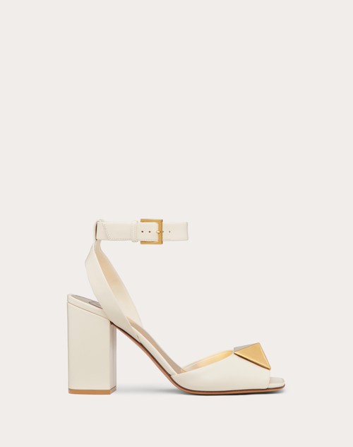 valentino rockstud 90 leather heeled sandals