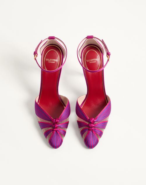 Valentino Garavani - Annine Satin Pumps 100mm - Fuchsia/multicolor - Woman - Pumps