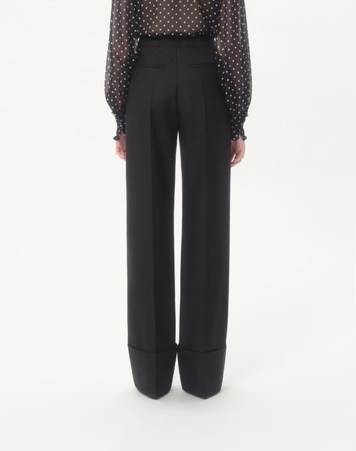 Valentino - Virgin Wool Pants - Black - Woman - Pants And Shorts