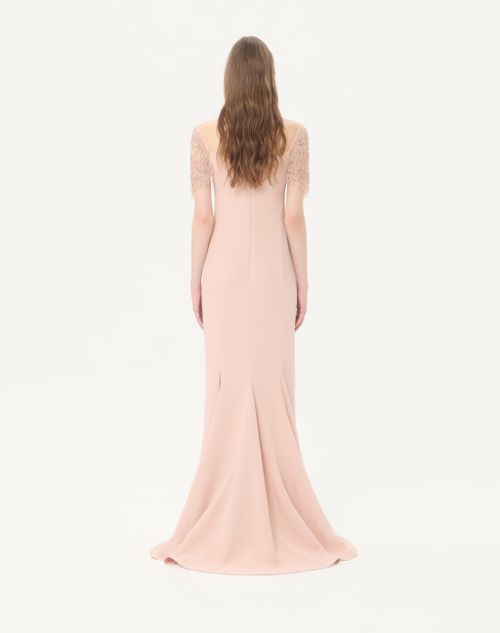 Valentino - Embroidered Couture Cady Long Dress - Pink - Woman - Gowns