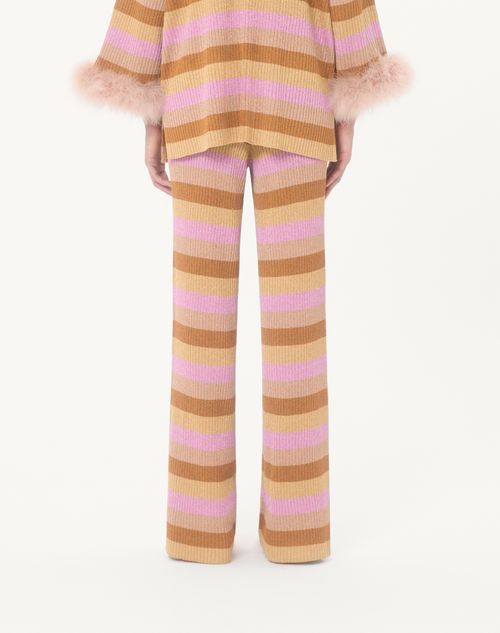 Valentino - Lurex And Cotton Knit Pants - Multicolor - Woman - Pants And Shorts