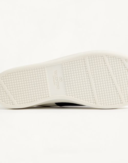 Valentino Garavani - Open Royco Sneaker In Nappa Calfskin - White/blue - Man - Sneakers