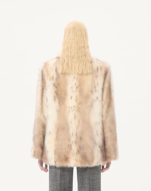 Valentino - Shearling Coat - Ivory - Woman - Coats And Outerwear