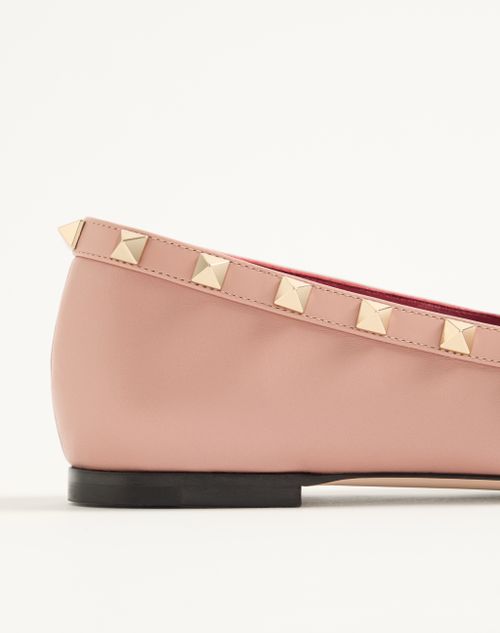 Valentino Garavani - Mary-jane Rockstud Ballerina In Nappa 05mm - Phard - Woman - Ballerinas