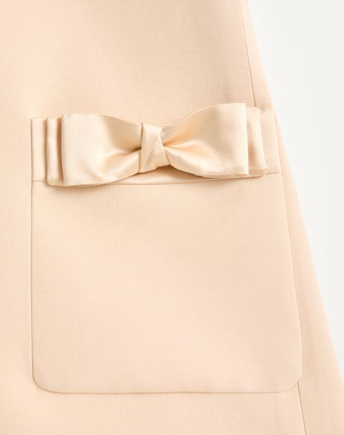 Valentino - Vestido Corto De Crepe Couture - Abedul - Mujer - Vestidos
