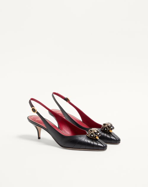 Valentino Garavani - Panthea Goatskin Pumps 55mm - Black - Woman - Pumps