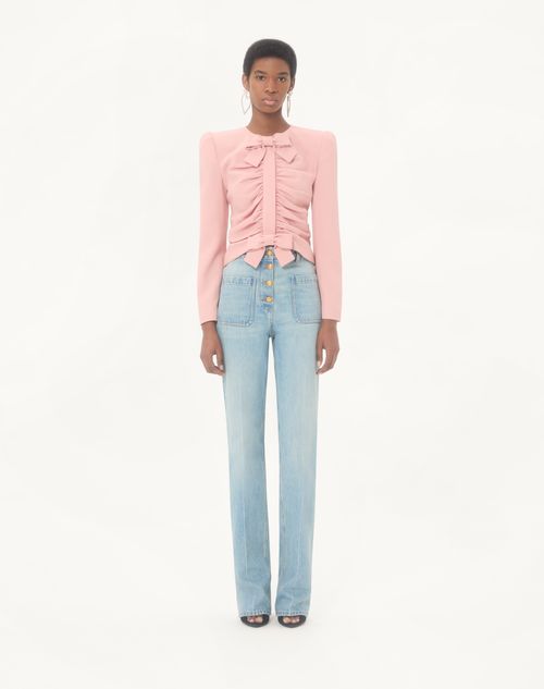 Valentino - Denim Trousers - Denim - Woman - Denim
