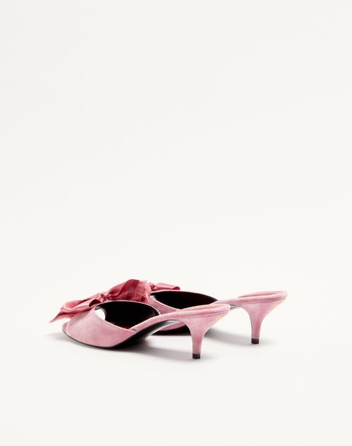 Valentino Garavani - Sandalo Slide Marie A In Velluto 55mm - Rosa - Donna - Sandali