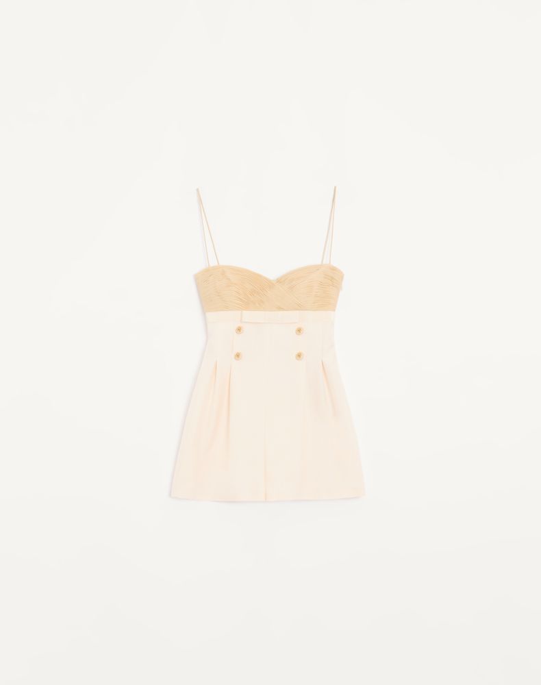 Valentino Women's Ivory Shantung Jumpsuit Woman 42