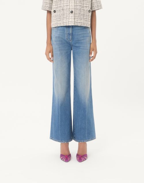 Valentino - Denim Pants - Denim - Woman - Denim