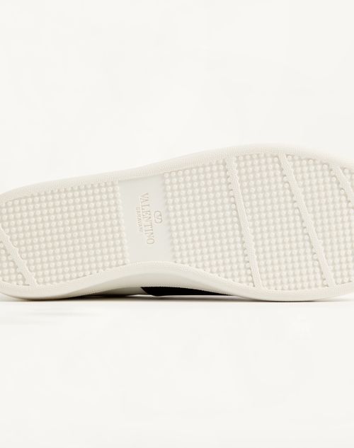 Valentino Garavani - Sneaker Open Royco En Cuir De Veau Nappa - Blanc/marron - Homme - Baskets