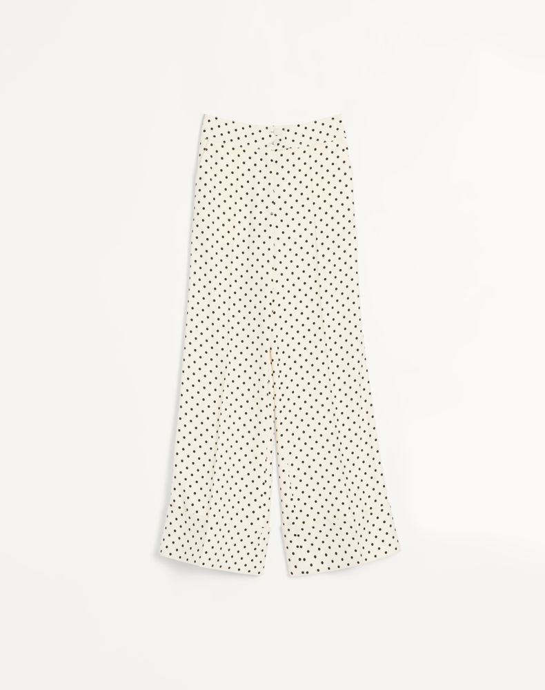 Valentino Women's Birch/Black Supergran Trousers With Plusdepois Print Woman 48