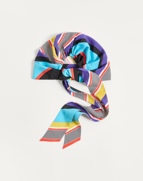 Valentino Garavani - Escape Headband In Cotton And Silk - Multicolor - Woman - Hats And Gloves