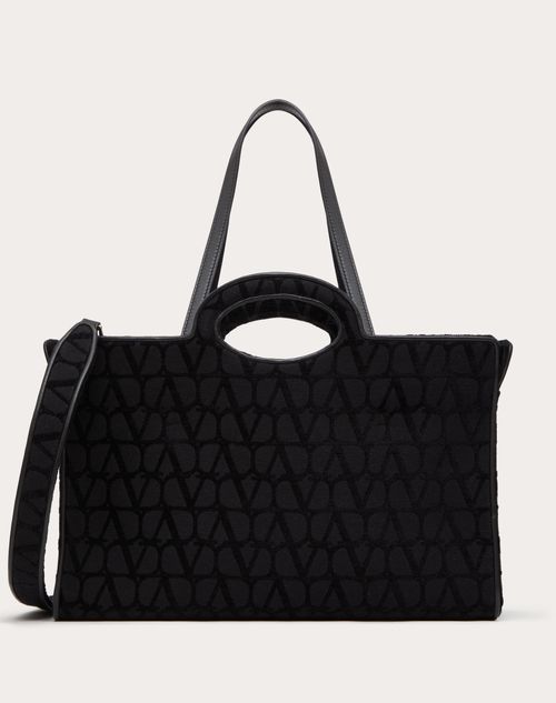Valentino Garavani - Le Troisieme Toile Iconographe Shopping Bag - Black - Man - Totes