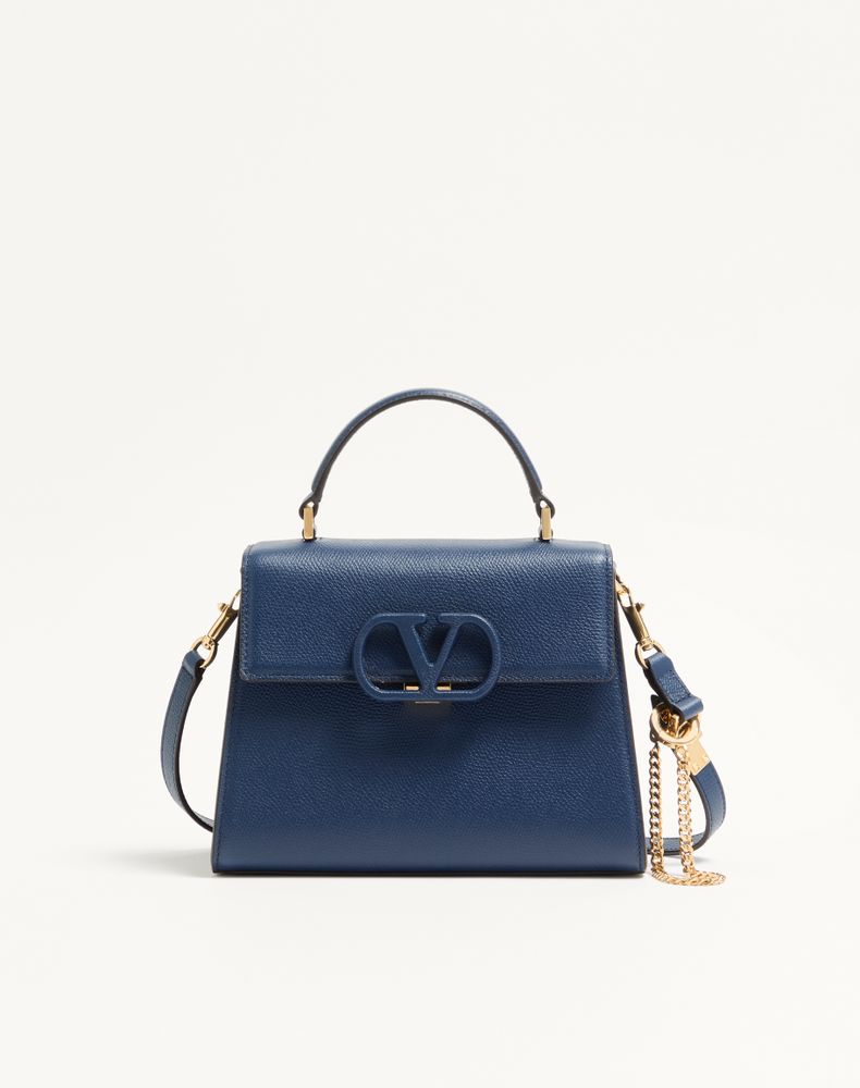 Valentino Garavani Women's Blue Vsling Small Handbag In Grainy Calfskin Woman Uni