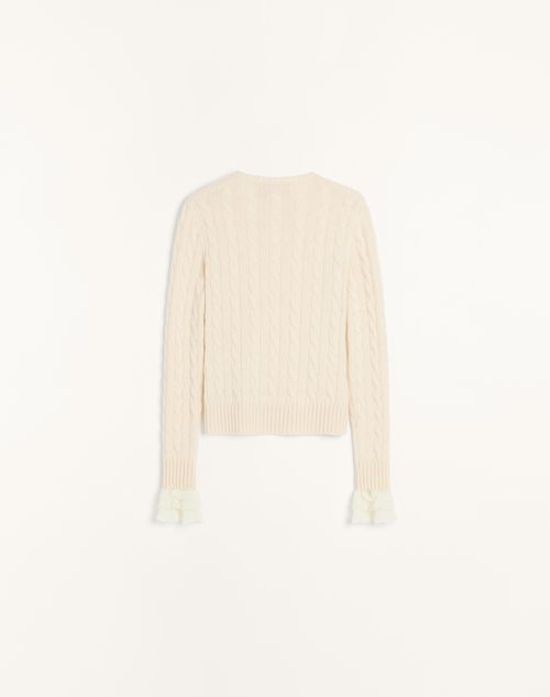 Valentino - Cashmere Sweater - Birch/ivory - Woman - Knitwear