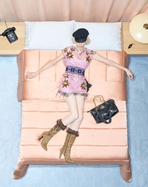 Valentino - Embroidered Short Dress - Pink - Woman - Dresses