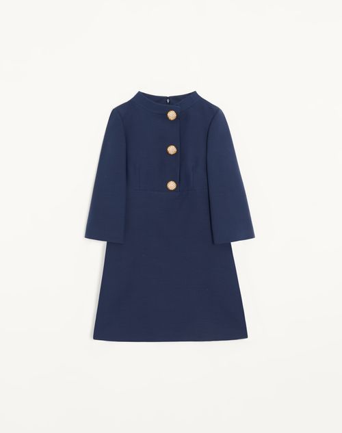 Valentino - Crepe Couture Short Dress - Blue - Woman - Dresses