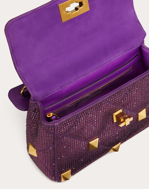 Valentino Garavani - ラインストーン ローマンスタッズ ミディアム チェーンバッグ - アストラルパープル - ウィメンズ - ショルダーバッグ