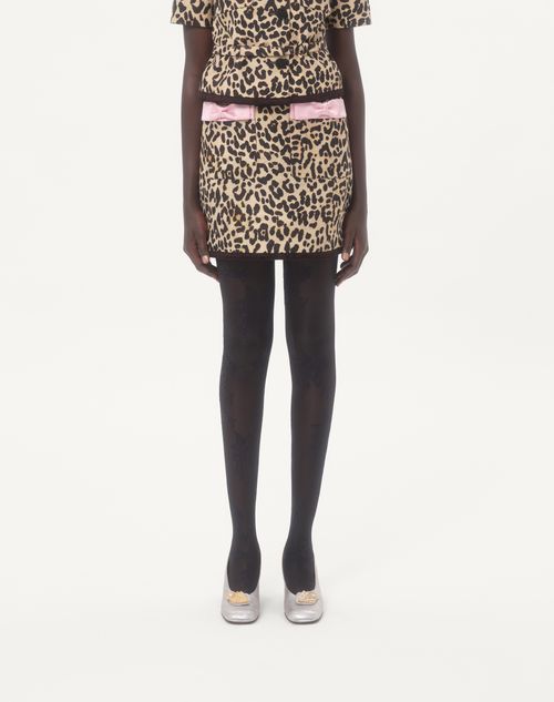 Valentino - Animalier Print Crepe Couture Skirt - Animal Print - Woman - Skirts