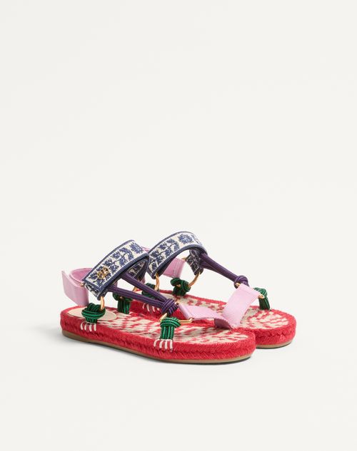 Valentino Garavani - 레이크 파웰 포도 자수 샌들 20mm - 멀티컬러 - 여성 - 샌들