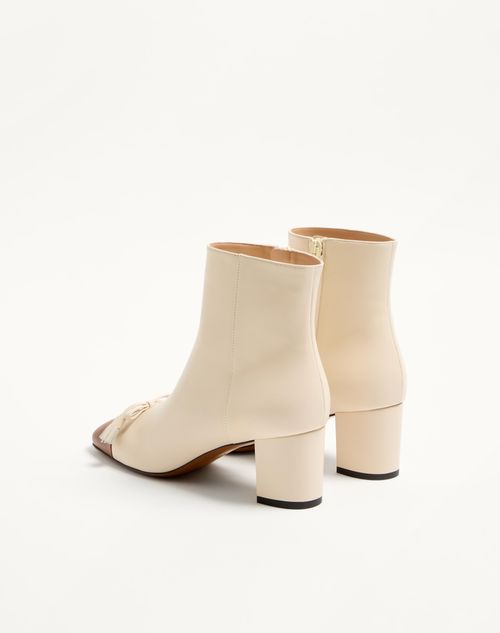 Valentino Garavani - Valet Du Roi Kidskin Leather Ankle Boot 60mm - Butter/tobacco - Woman - Boots