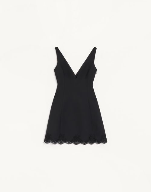 Valentino - Crepe Couture Short Dress - Black - Woman - Dresses