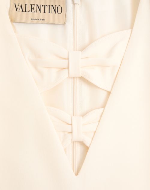 Valentino - クレープクチュール ショートドレス - アイボリー - ウィメンズ - ドレス