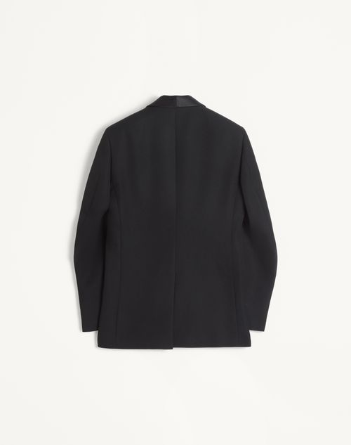 Valentino - Wool Tuxedo Jacket - Black - Man - Coats And Blazers